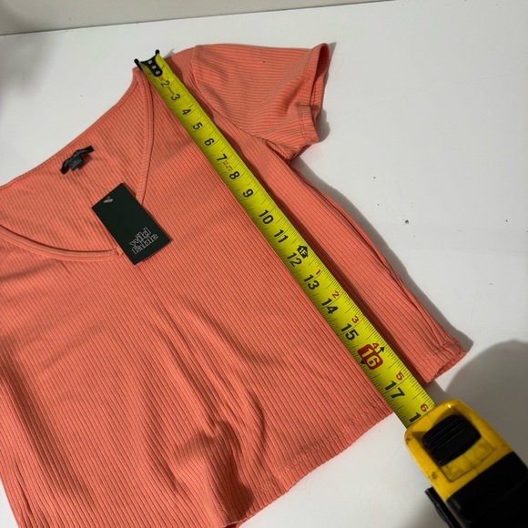 Wild Fable Vibrant Coral Crop Top - Picture 5 of 5